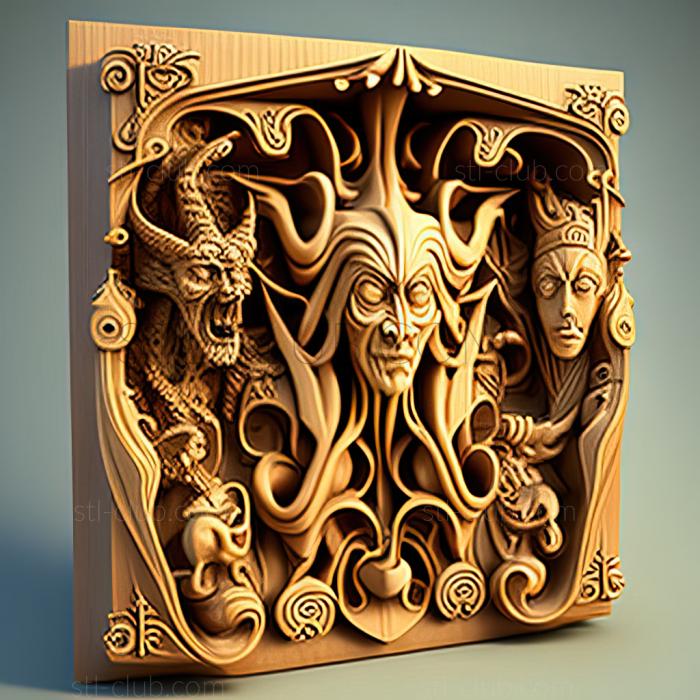 3D модель Американ МакГиз Гримм Дьявол и его три золотых ха (STL)